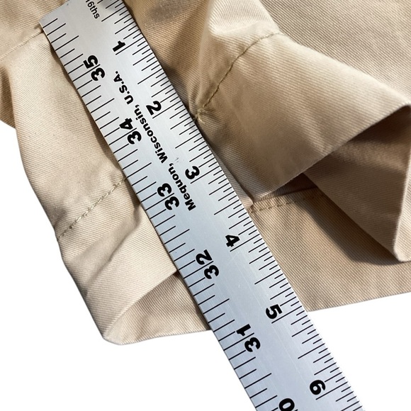 GAP Factory Favorite Chino Shorts Light Tan Khaki Size 12 Style 555022 3.5” - Picture 6 of 10